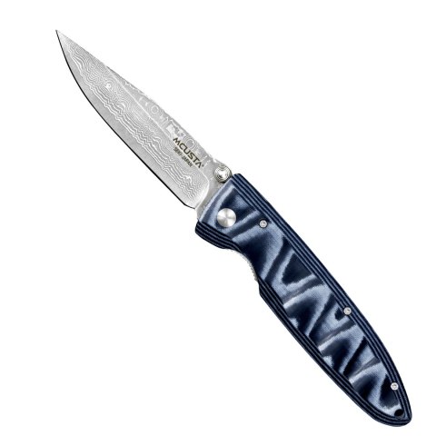 Mcusta Classic Wave Blue Micarta Damascus VG-10 8,5 cm