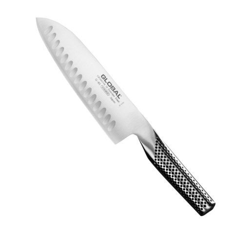 Nóż Santoku żłobiony 18 cm | Global G-80