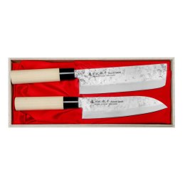 Satake Nashiji Natural Zestaw Santoku + Nakiri