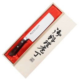 Satake Unique Shirogami Nóż Nakiri 17 cm w drewnianym pudełku