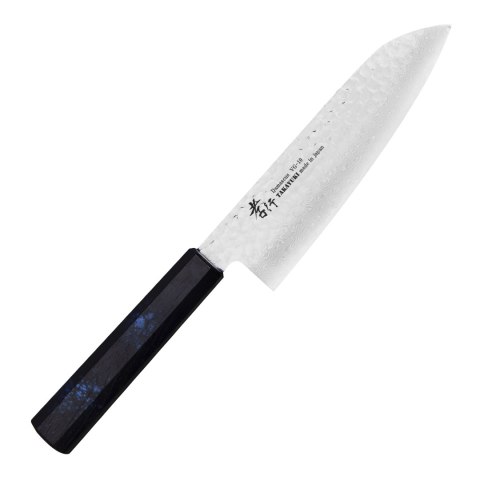 Sakai Takayuki Nanairo VG-10 Blue Nóż Santoku 17 cm