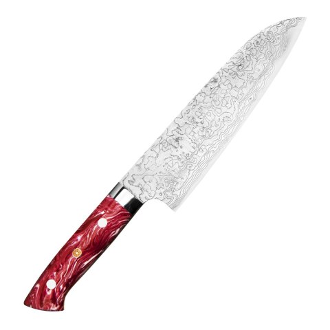 Takeshi Saji Red Turquoise R2 Nóż Santoku 18 cm